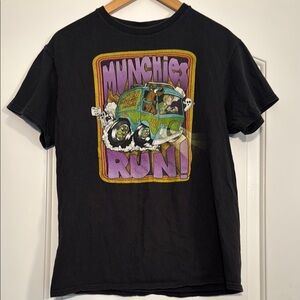 Scooby-Doo! Black Graphic T-Shirt Size Medium